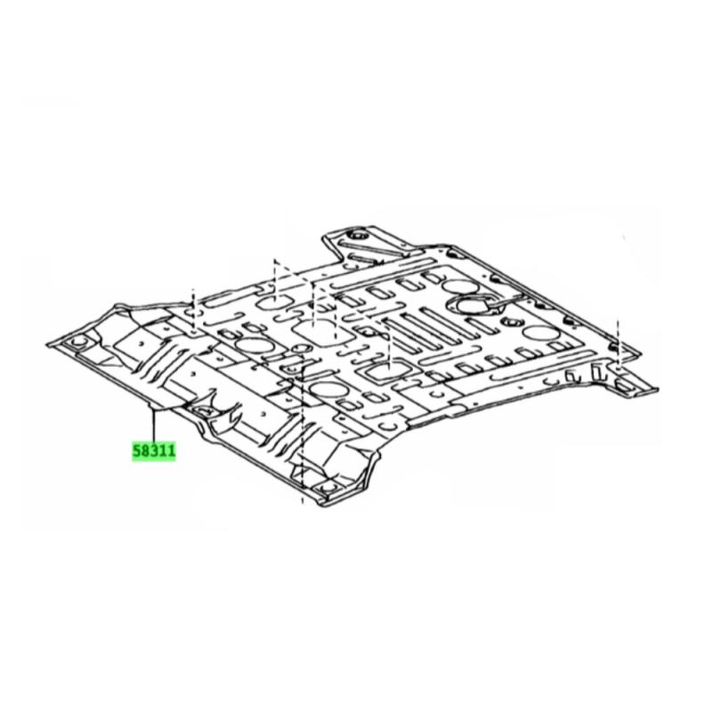 Floor Assembly Rear - 5831160591